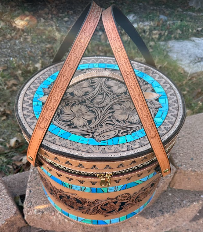 Round Water Bucket/ Ceremonial Basket Bag (DEPOSIT ONLY)